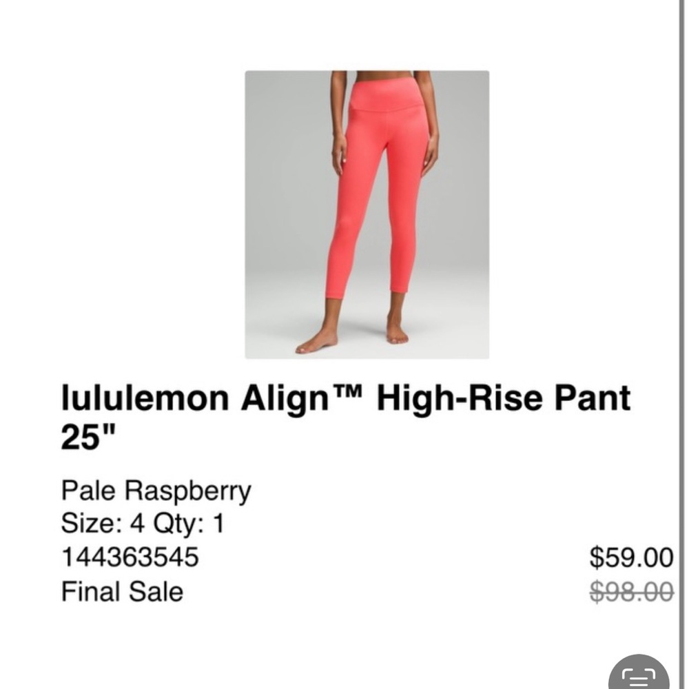 Lululemon women’s size 4